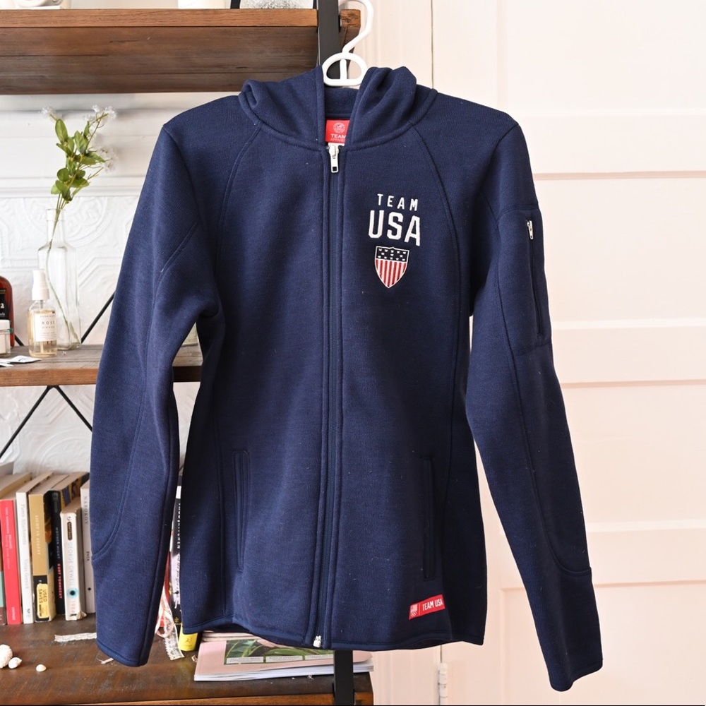 Team USA sweater fleece jacket